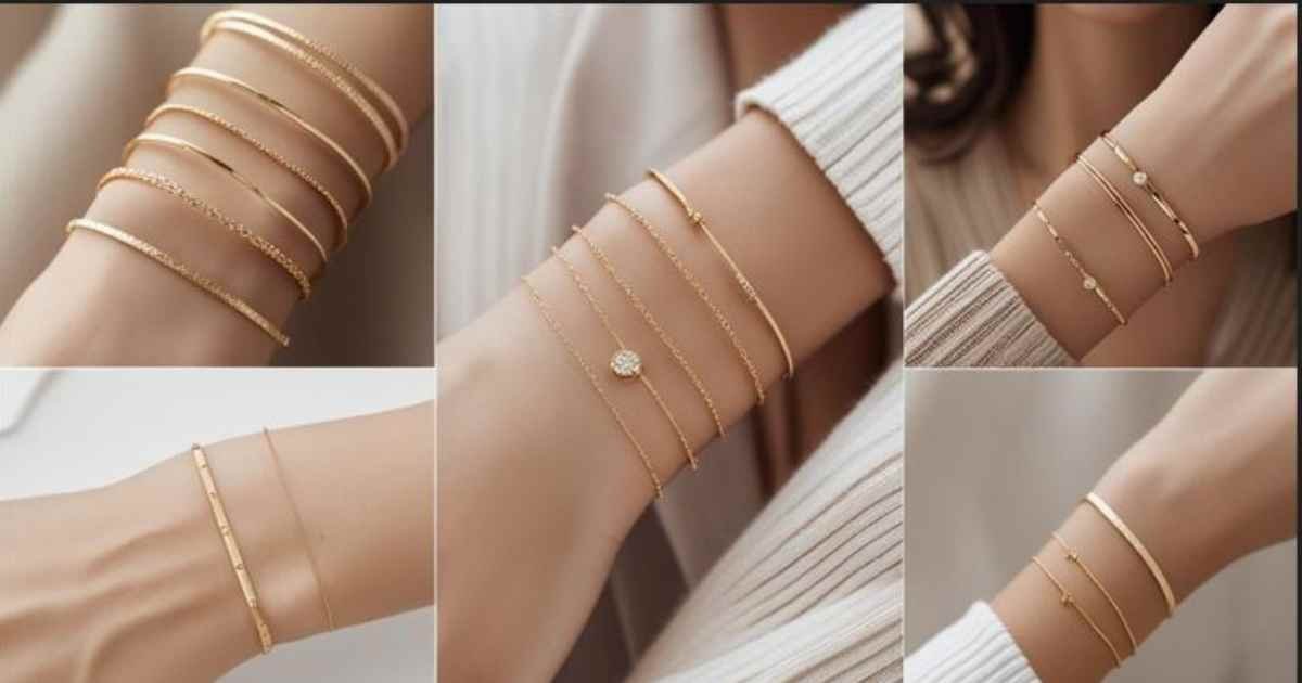 Minimal Gold Bracelets Layering Outfits for Everyday Glam